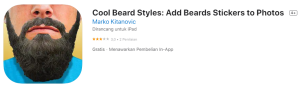 Aplikasi Cool Beard Styles Add Beards Stickers to Photos